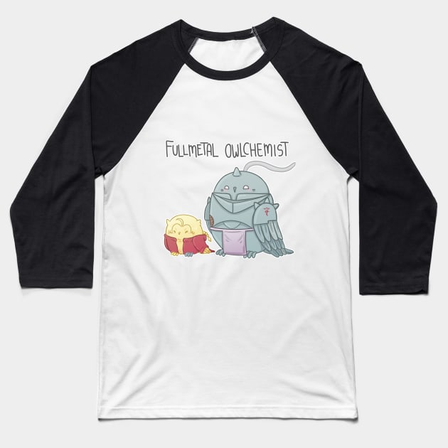 Fullmetal Owlchemist Baseball T-Shirt by Limethyst